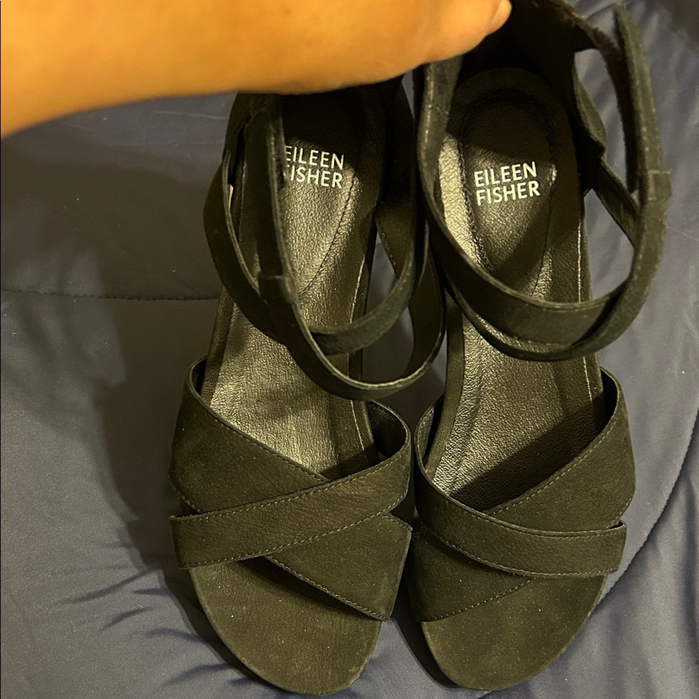 Eileen Fisher Elegant Black Sandals